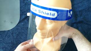 Bayi Full Face Shield/Visor Assembly: How To Stick On The Sponge/Foam And Remove The Film