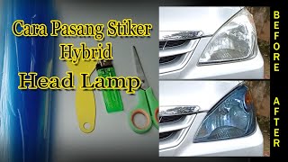 CARA MUDAH PASANG STIKER LAMPU MOBIL DEPAN