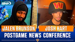 Jalen Brunson and Josh Hart on the Knicks captain's injury, team's sense of urgency | SNY