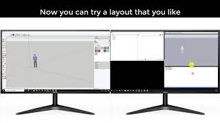 Unicorn Render Sketchup Plugin Tutorial Dual Screen layout