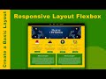 Create A Responsive Layout Using Flexbox | Basic layout Using Flexbox | Christmas Website