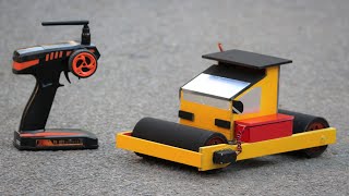 Construction Vehicles !! Construction Machines !! How To Make a Road Roller At Home