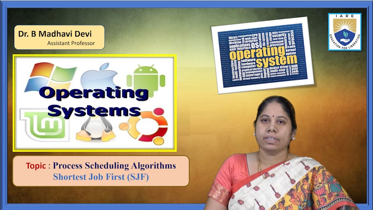 Process Scheduling Algorithms Shortest Job First SJF By Dr. B Madhavi ...