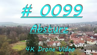 Absturz meiner DJI Drohne und Notlandung auf einem Hausdach. 4K Drohne Video