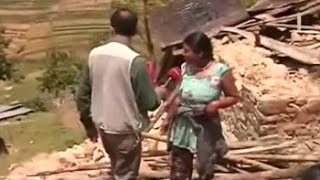 'What's the use of crying, can't get anything back,' says this villager in earthquake-hit Nepal