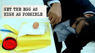 Get The Egg As High As Possible Without Breaking It | Full Task | Taskmaster