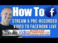 How To Use OBS To Stream A Prerecorded Video To Facebook Live