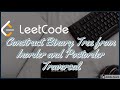 Leetcode Construct Binary Tree from Inorder and Postorder Traversal july challenge