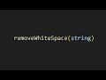 removing whitespace from a string in js