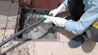 Drain Complaint 90 | There was lubrication in the drain |