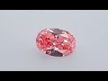 natural diamond oval 0.90ct fancy vivid pink vvs1 hpht by avner cahana