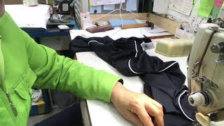 옷수선 교실 22번째 츄리닝 밑단에 달린 지퍼달기 입니다 How to replace zipper at ankle of sweat pants