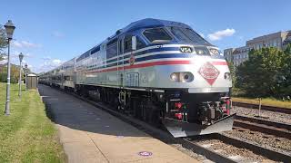 VRE HD 60FPS: Virginia Railway Express train leaves Alexandria, VA