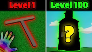 Level 1 VS Level 100 OBBY BUILDS! | Slap Battles