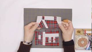 マンスリーパターン　ハウスの作り方2　How to make a House pattern part2【 れんが 】