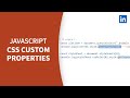 Javascript Tutorial - Explore custom properties in CSS