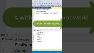 SQL Trick | Match single character | Pattern Matching | Like #sqltips