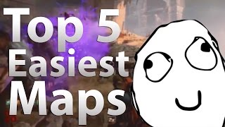 TOP 5 Easiest Maps in 'Call of Duty Zombies' - Black Ops 2 Zombies, Black Ops & WAW