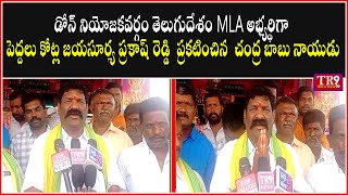 డోన్ నియోజకవర్గం తెలుగుదేశం MLA అభ్యర్థిగా పెద్దలు కోట్ల జయసూర్య ప్రకాష్ రెడ్డి || #tr9news