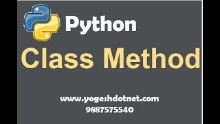 class method in python | Lecture 13 | hindi