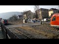 bahnübergangbegegnung 2x br. 612 hochton und tieftonsignalhorn hd