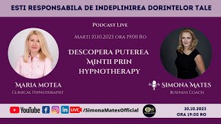 Live   Descopera Puterea Mintii prin Hipnoterapie