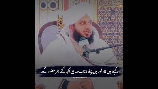 Hazrat Abu Bakar Siddique Ki Muhabbat 💕 | Ajmal Raza Qadri Status | #shorts