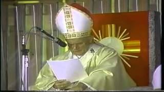 Pope John Paul II during his first visit to Mexico, 1979