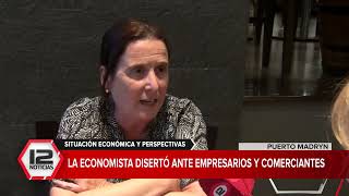 MADRYN | Situación económica y perspectivas: a economista Marina Dal Poggetto disertó en la ciudad