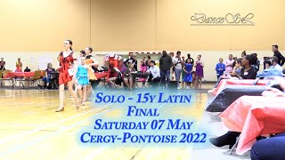 8è Coupe de Cergy-Pontoise - Solo - 15 Latin Final - 7th May 2022 - Danse Sportive