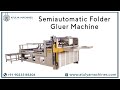 folder gluer semiautomatic | corrugated folder gluer machine | corrugated pasting machine