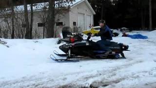 327 POLARIS PART 2  CHEVY V8 SNOWMOBILE