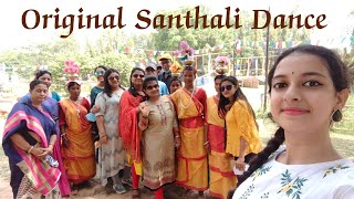 Original Santhali dance/সাঁওতালী নৃত্য/@Shantiniketan