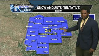 January 10, Friday Midday Weather Forecast