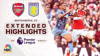 Arsenal v. Aston Villa | PREMIER LEAGUE HIGHLIGHTS | 4/14/2024 | NBC Sports