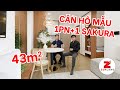 Khám phá căn hộ mẫu 1PN+1 The Sakura Vinhomes Smart City