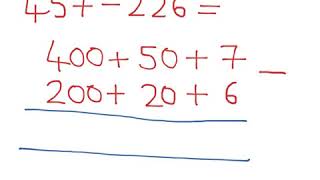 Expanded Method Column Subtraction 1