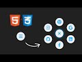 Animated Circular Navigation Menu using Html & CSS