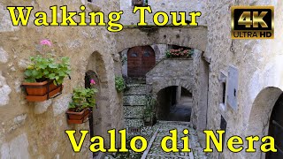 Walking tour Vallo di Nera (Perugia) Umbria Italy - 07/11/2021 Video 4K