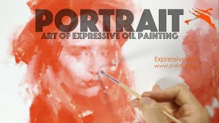 👩‍🎨 Oil Painting Demo: Orange Portrait.