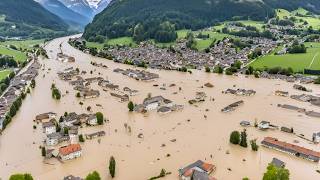 Worst floods in Switzerland: Brienz flooded 90%, flood destroys city, Europe news