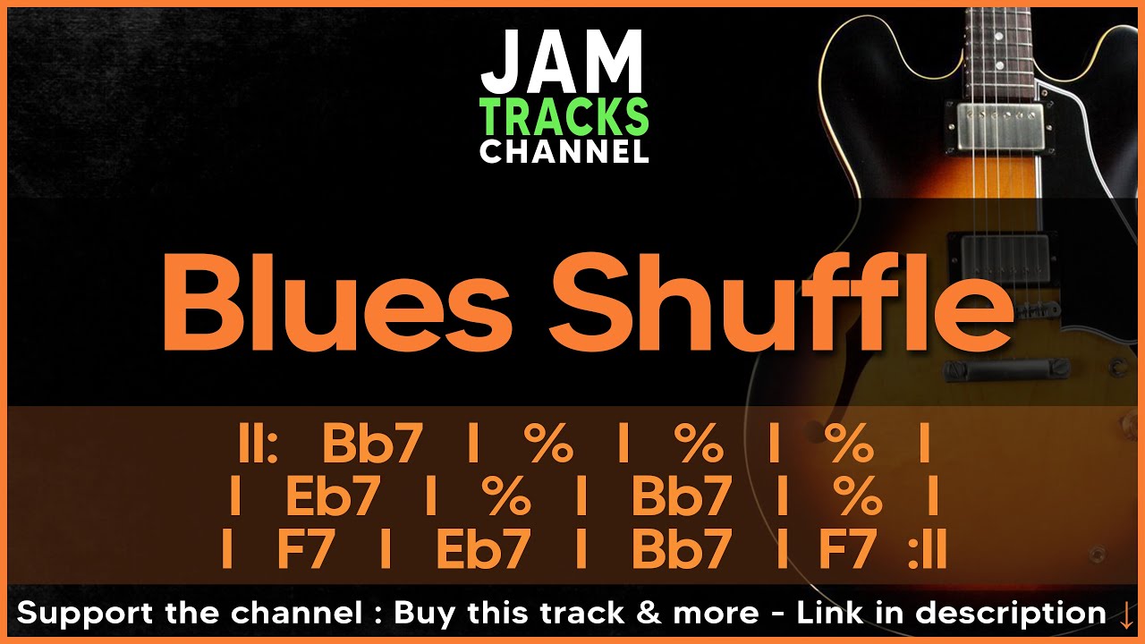 Blues Shuffle Guitar Backing Track In Bb - YouTube