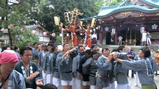 平成２７年多摩川浅間神社例大祭　親睦会神輿渡御　宮出し①