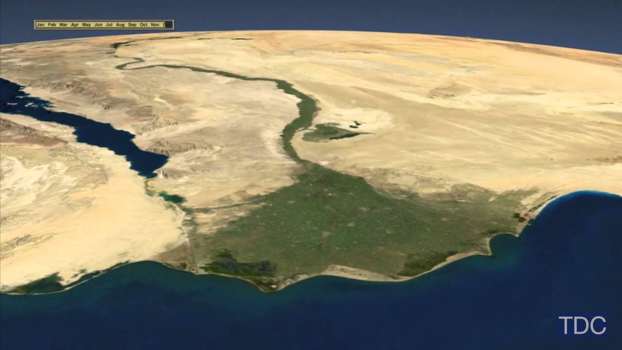 Timelapse View Of The Nile Delta From Space Youtube