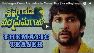 Krishna Gadi Veera Prema Gaadha Trailer || Nani || Hanu Raghavapudi