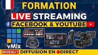 Formation vMIX : Comment faire un LIVE (Direct) sur Facebook | En français