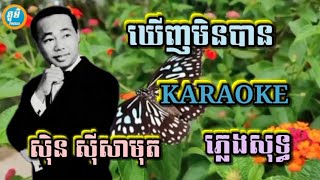 ឃើញមិនបាន ( ភ្លេងសុទ្ធ ) Karaoke Sing Along