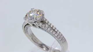 2.05CT Round Brilliant Diamond Platinum Engagement Ring IGI Cert/Appr $16K $7995