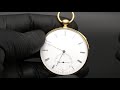 1862 jurgensen quarter hour repeater pocket watch in 18k gold case