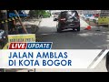 Kondisi Jalan Amblas di Underpass Jalan Sholeh Iskandar Kota Bogor, Alami Penurunan Tanah Sejak 2020